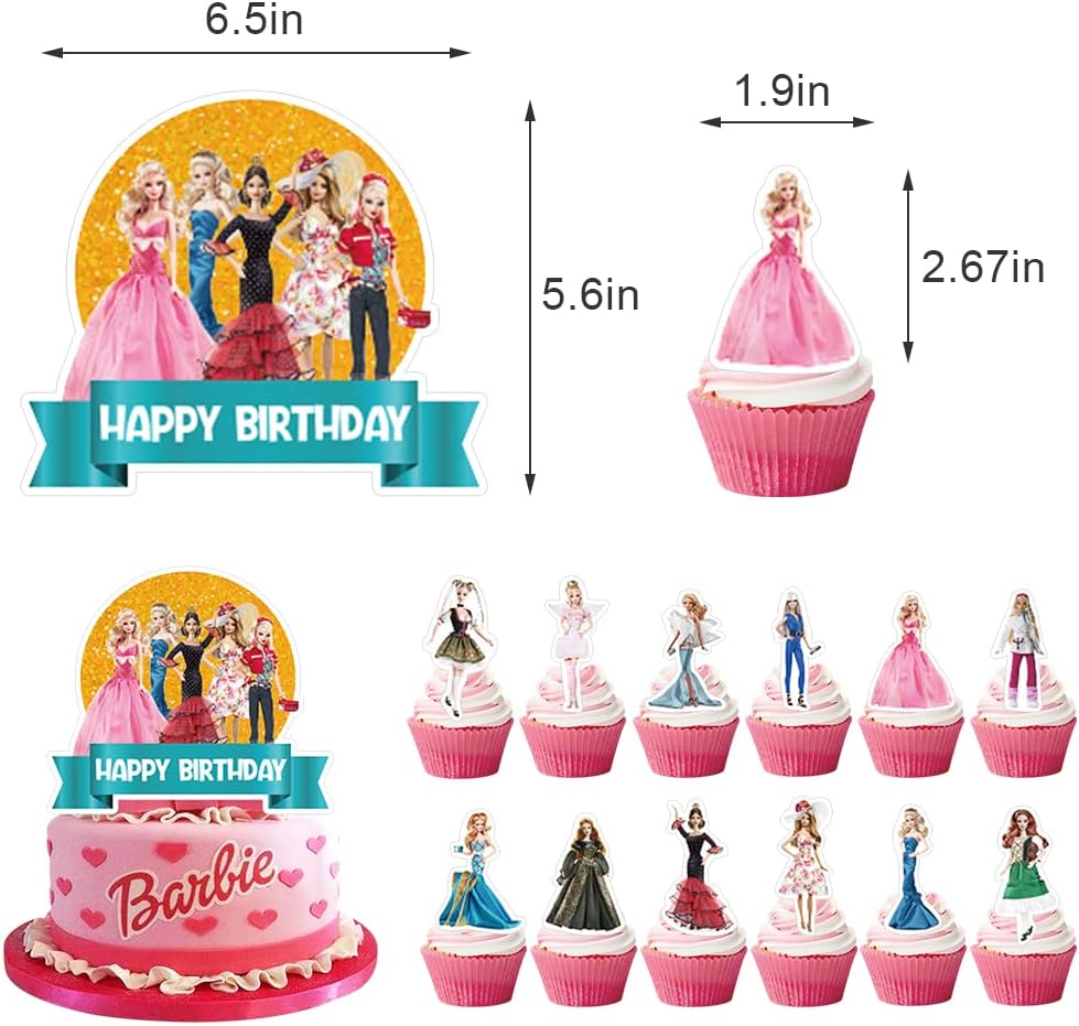 Kit Festa Barbie 30 peças, receba em 4 dias