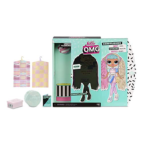 Boneca LOL Surprise OMG Candilicious, com 20 surpresas, item oficial MGA