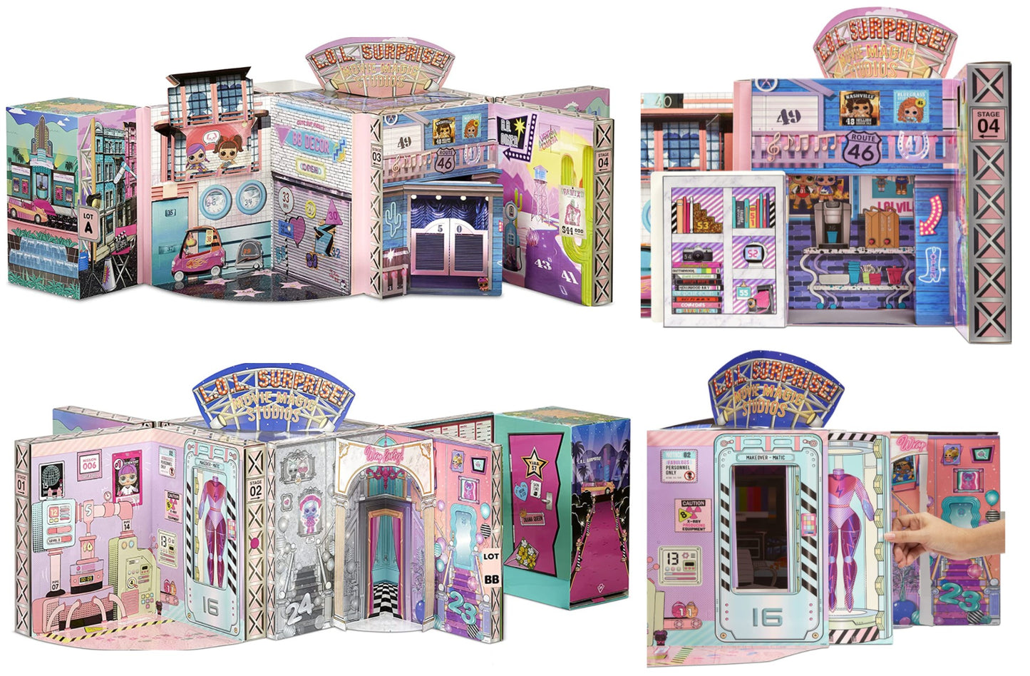 LOL Surprise OMG Movie Magic Studios - 12 bonecas, +70 surpresas