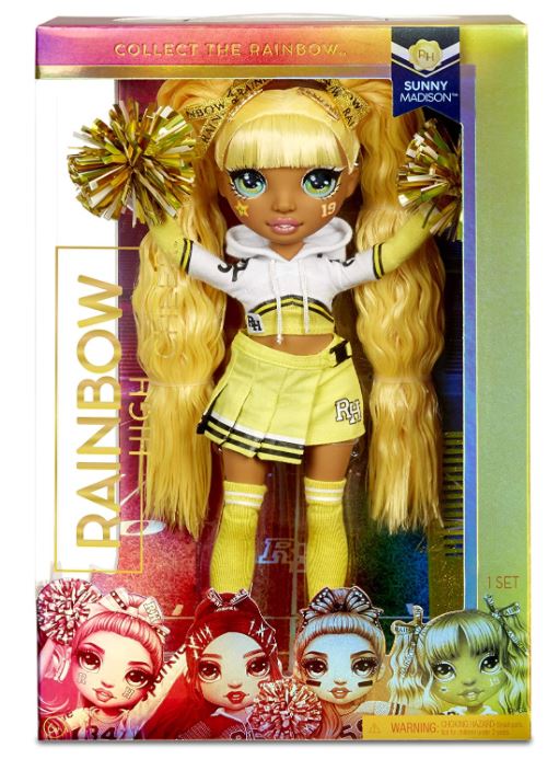 Boneca Rainbow High Cheer Lançamento, Boneca da moda, vestidos elegantes, Boneca Lider de Torcida