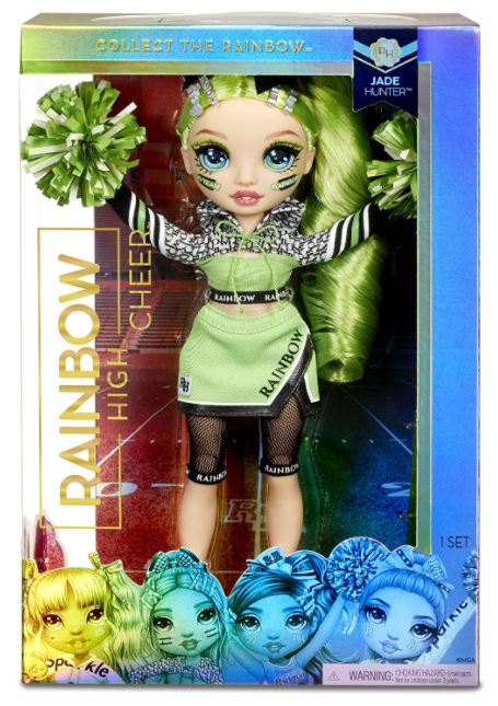 Boneca Rainbow High Cheer Lançamento, Boneca da moda, vestidos elegantes, Boneca Lider de Torcida