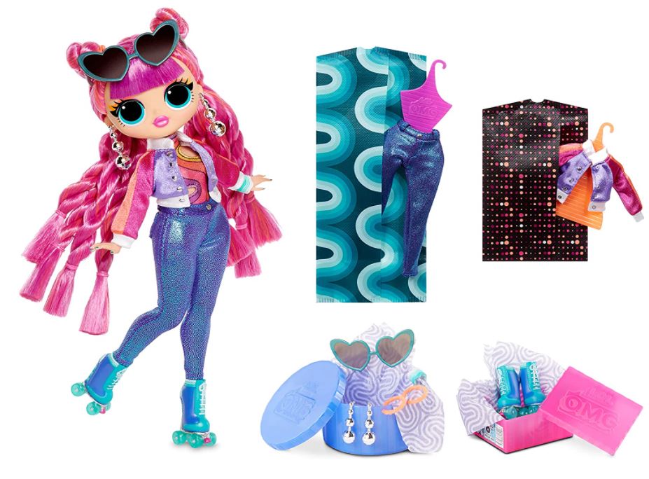 LOL Surprise OMG 2pçs Roller Chick + Chillax - Boneca LOL Grande Chillax, pronto envio