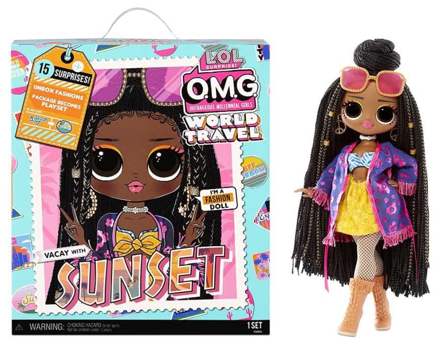 OMG LOL Surprise Boneca Sunset +15 surpresas, LOL Surprise Sunset