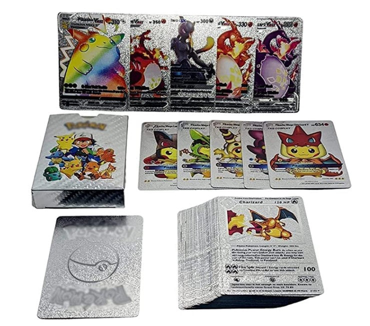 Versão 2022 55 cartas Pokemon Prateadas – O Gato Rápido