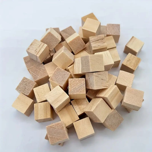 Cubos de madeira para artesanato, 500 peças.