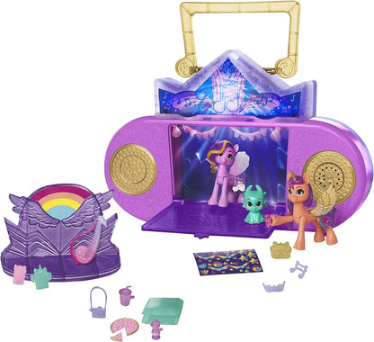 My Little Pony Brinquedo Musical 2 em 1: Karaoke e SPA, Playset com 20 peças