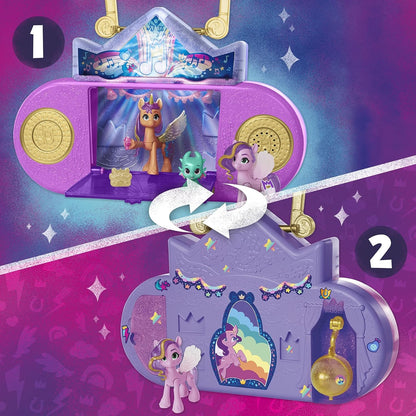 My Little Pony Brinquedo Musical 2 em 1: Karaoke e SPA, Playset com 20 peças