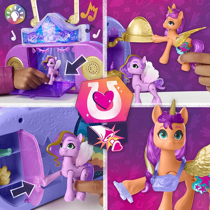 My Little Pony Brinquedo Musical 2 em 1: Karaoke e SPA, Playset com 20 peças