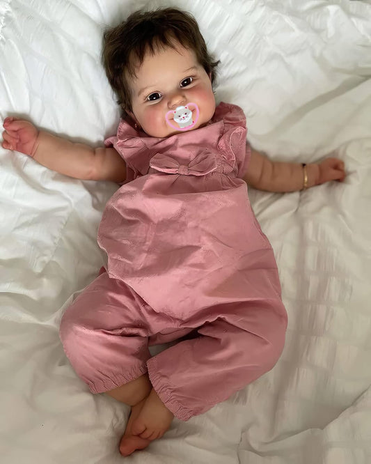 Boneca Bebe Reborn Sofia 50cm, olhos abertos, bebe realista