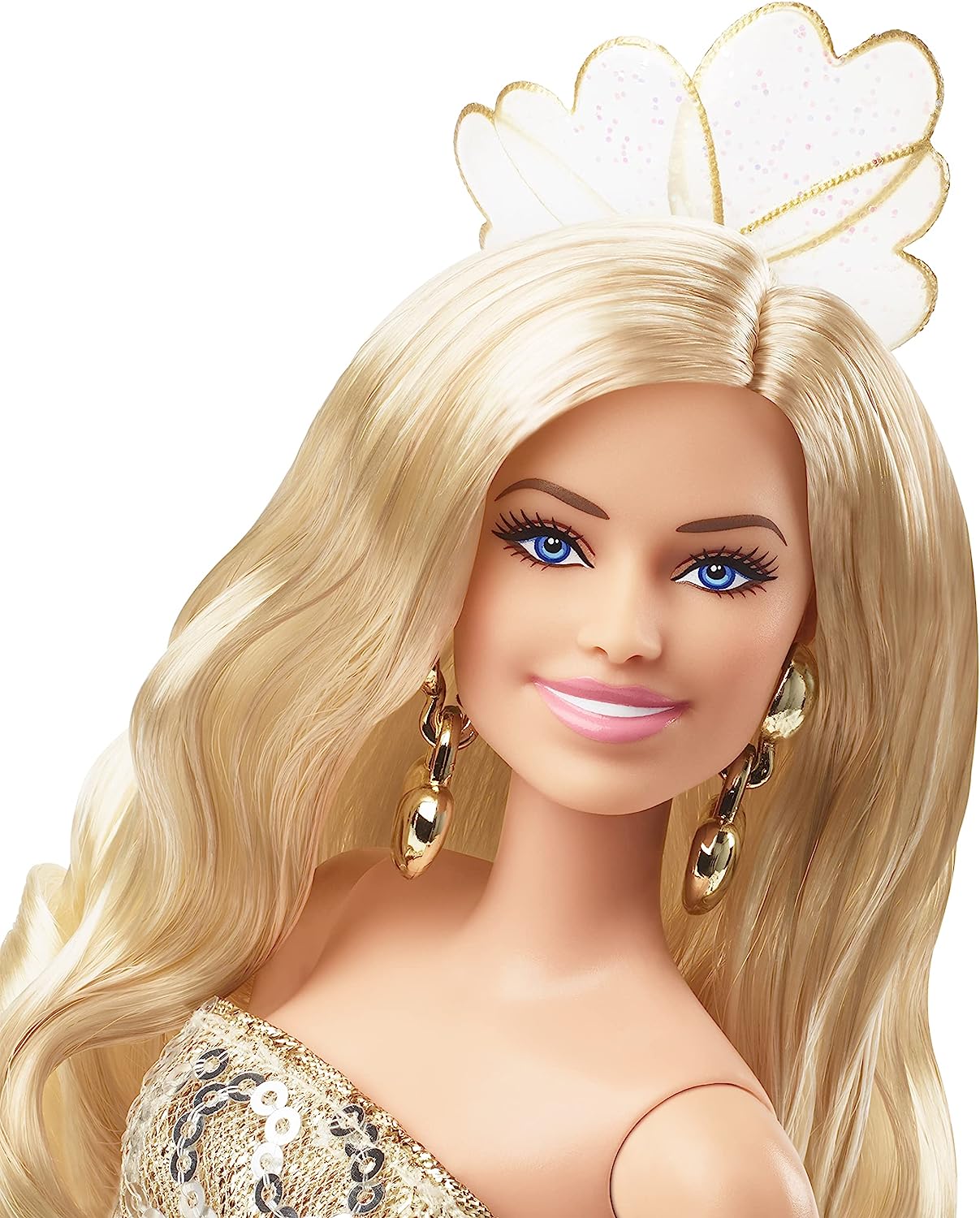 Boneca Barbie Margot Robbie filme 2023, Look dourado, item autentico, colecionável