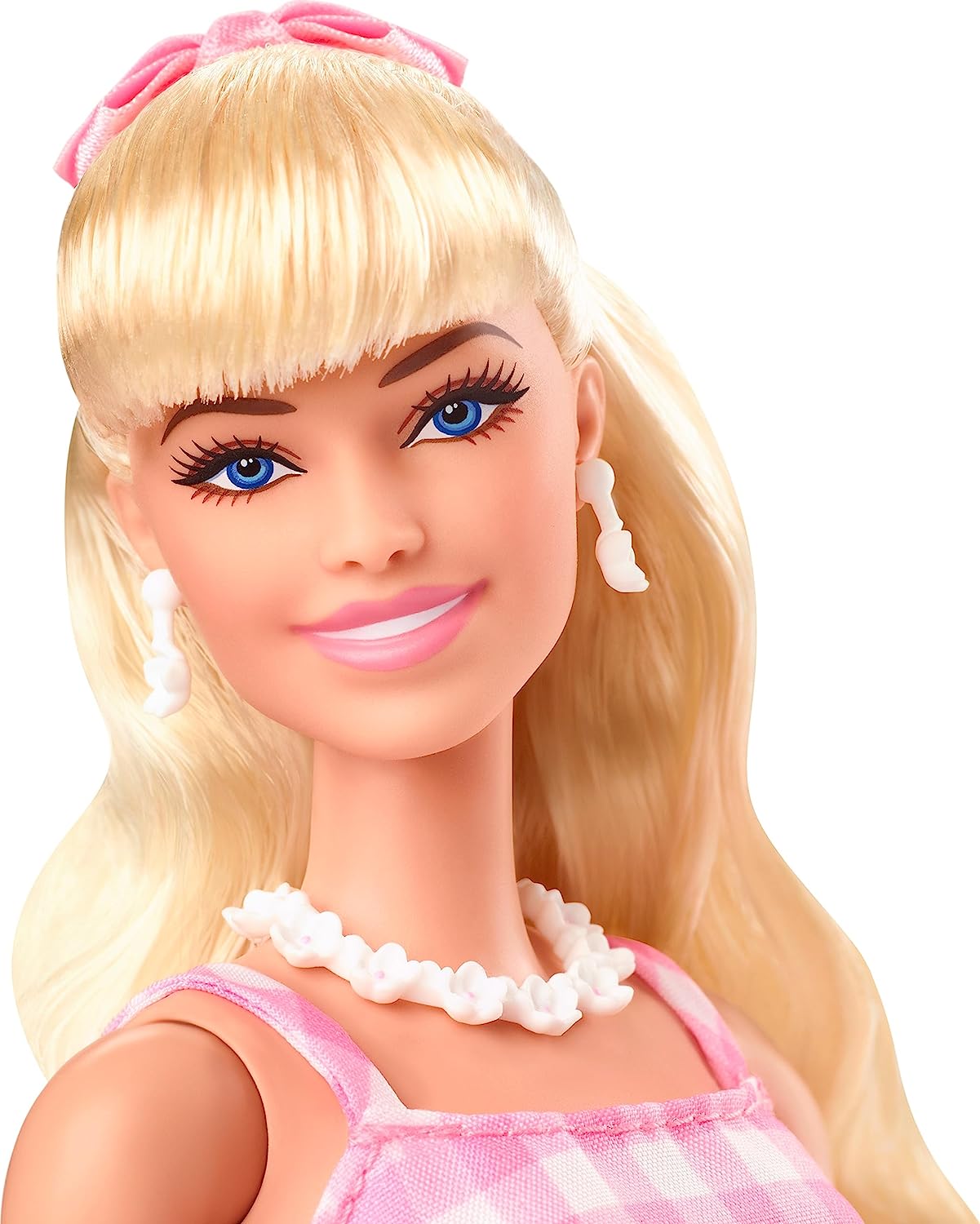 Barbie Como Boneca De Assinatura Colecionável Do Filme Em Uma Roupa Xadrez  Azul Margot Robbie Rosa