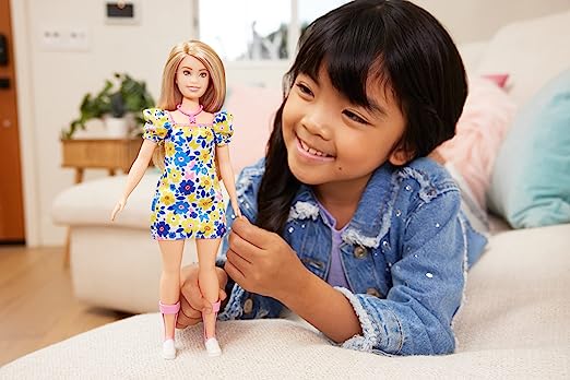 Boneca Barbie Vestido Flores, Sindrome de Down, autentico Mattel