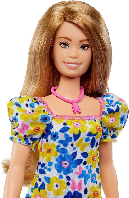 Boneca Barbie Vestido Flores, Sindrome de Down, autentico Mattel