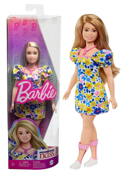 Boneca Barbie Vestido Flores, Sindrome de Down, autentico Mattel