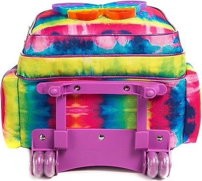 Conjunto Trolley Escolar Borboleta 4peças: Mochila + Lancheira + Porta Lápis + Pop It - tamanho grande