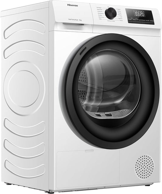 Secador de Roupas Hisense DHQE800BW2, 8 kg.