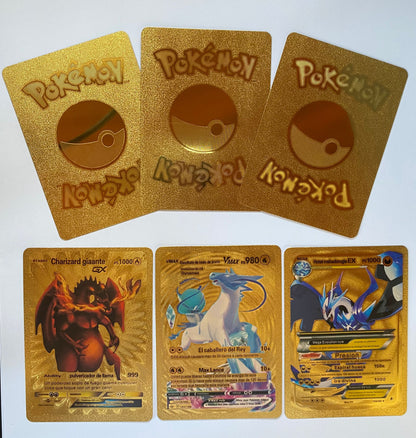 Pokemon cartas douradas oficiais