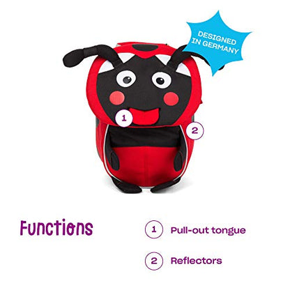 Mochila Inseto Ladybug para pre escola e infantário, mochila pequena, mochila fofinha para crianças pequenas