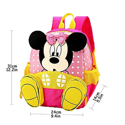 Mochila Minnie, mochila Minnie Mouse infantil, mochila de grande capacidade para berçário e pre escola