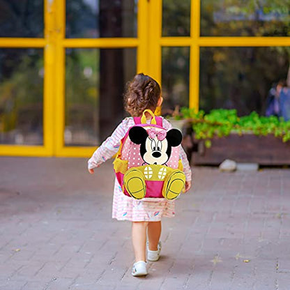 Mochila Minnie, mochila Minnie Mouse infantil, mochila de grande capacidade para berçário e pre escola