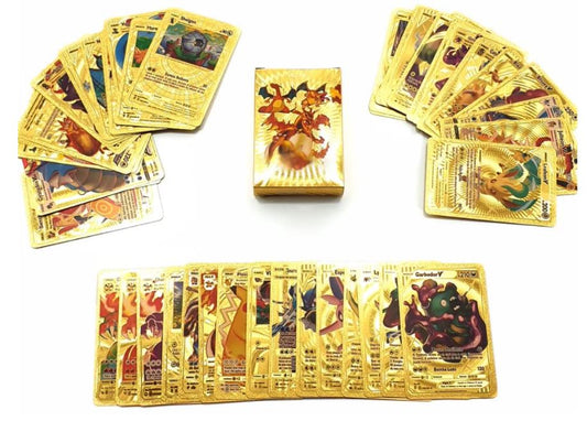 55 cartas Pokemon douradas