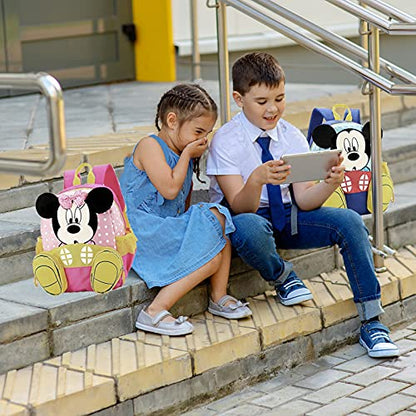 Mochila Minnie, mochila Minnie Mouse infantil, mochila de grande capacidade para berçário e pre escola