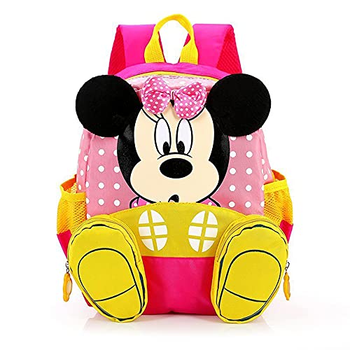 Mochila Minnie, mochila Minnie Mouse infantil, mochila de grande capacidade para berçário e pre escola