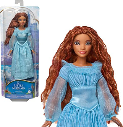 A pequena Sereia, Boneca Ariel 2023 Oficial Disney, com vestido azul