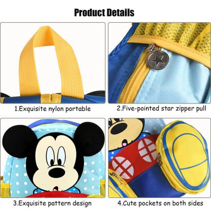 Mochila Mikckey, mochila Mickey Mouse infantil, mochila de grande capacidade para berçário e pre escola