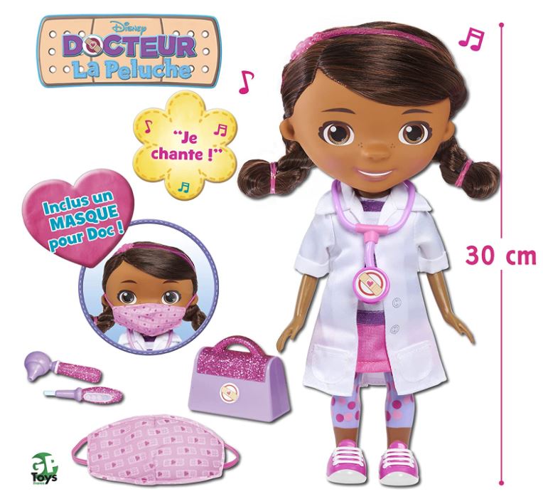 Boneca Musical Doutora Brinquedos McStuffins Toy Boneca 30cm eletrónica