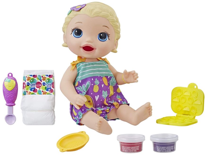 Baby Alive Lanchinhos Divertidos Snackin' Lily Baby Come e Faz Caquinha