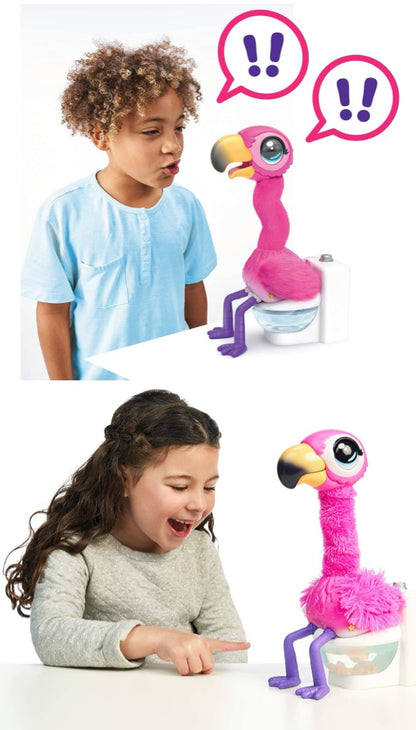 Flamingo The Poop -  faz cocó e repete frases - Little Live Pets Gotta Go Flamingo