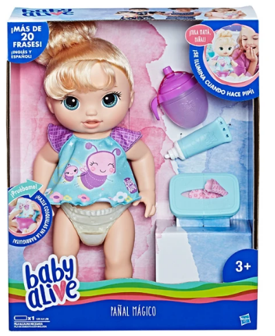 Baby Alive Fralda Mágica Eletrónica Fralda que Brilha - Entrega Imediata