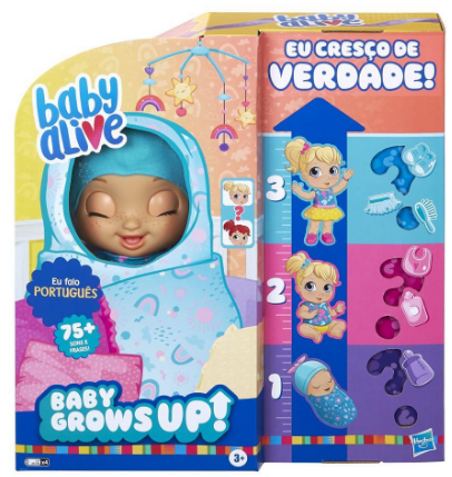 Baby Alive Grows Up Martina Cresce de Verdade, fala português