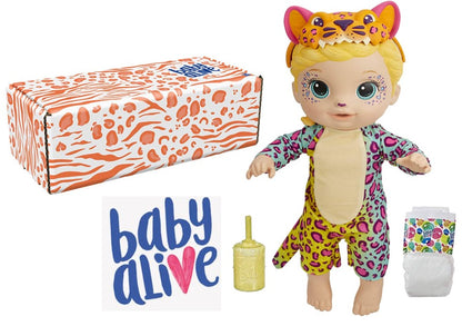 Baby Alive Leopardo - faz xixi, Baby Rainbow Wildcats Hasbro