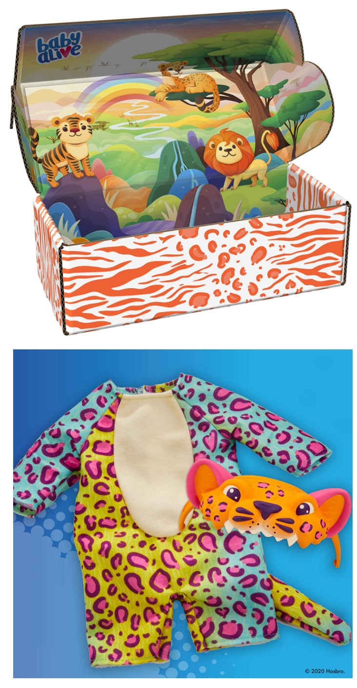 Baby Alive Leopardo - faz xixi, Baby Rainbow Wildcats Hasbro