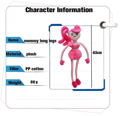 Poppy Playtime Huggy Wuggy Mommy Long Legs 35cm Plush Toys, envio imediato