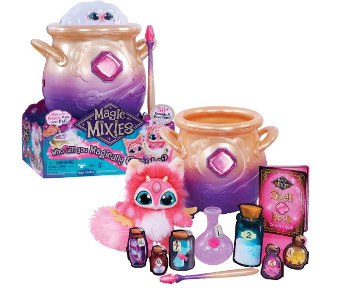 My Magic Mixies Caldeirão mágico com névoa e peluche, interactivo