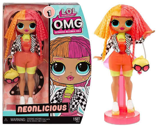 LOL Surprise OMG Serie 1 Neonlicious - Edição Limitada, boneca 30cm