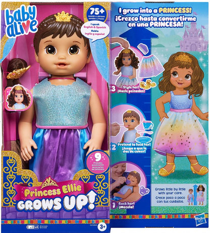 Baby Alive Grows Up Princesa Ellie Cresce de Verdade, +75 sons e frases