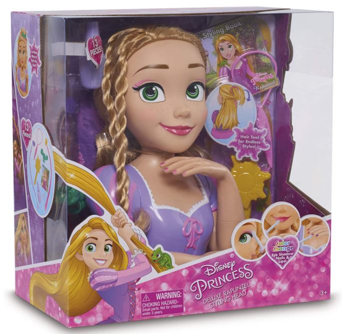 Busto Grande Princesa Rapunzel Deluxe 13 acessórios