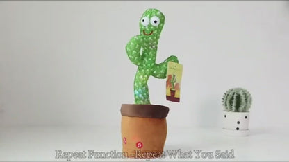 Cactus Dançarino, Repete Frases, dança, toca musicas e Brilha no Escuro