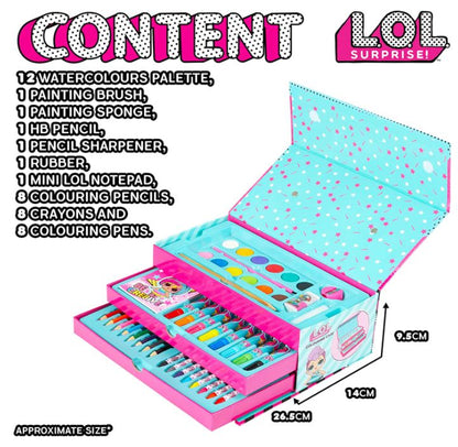 Kit de Colorir LOL Surprise 52 peças - Estojo para pintar LOL