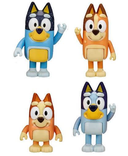 Bluey - Family Pack de 4 bonecos, figuras