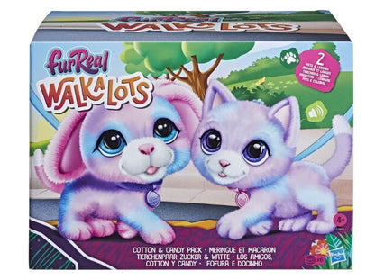 furReal Walkalots Cotton e Candy - 2 animais - brinquedo interativo,