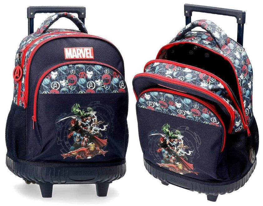 Mochila Marvel com rodas, tamanho grande