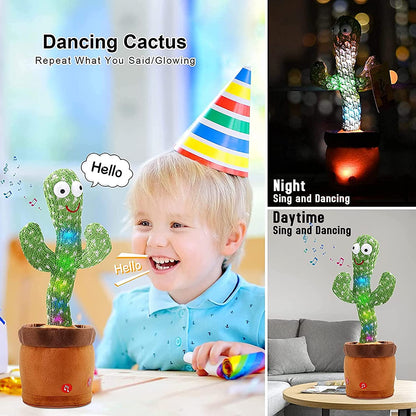 Cactus Dançarino, Repete Frases, dança, toca musicas e Brilha no Escuro