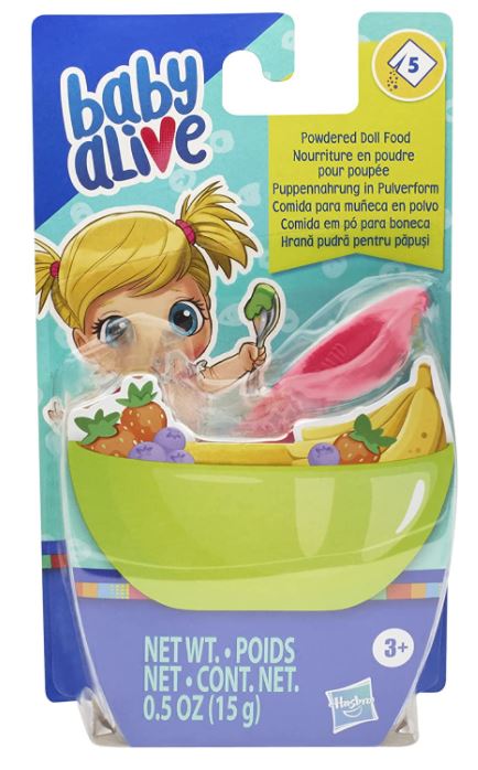 Baby Alive Recarga Comidinhas em pó Recarga papinha