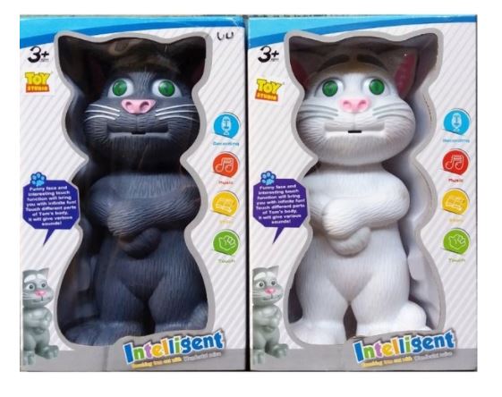 Tom Cat Gatinho Inteligente Brinquedo Plástico Interativo repete frases